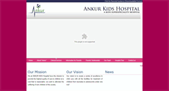 Desktop Screenshot of ankurkidshospital.com